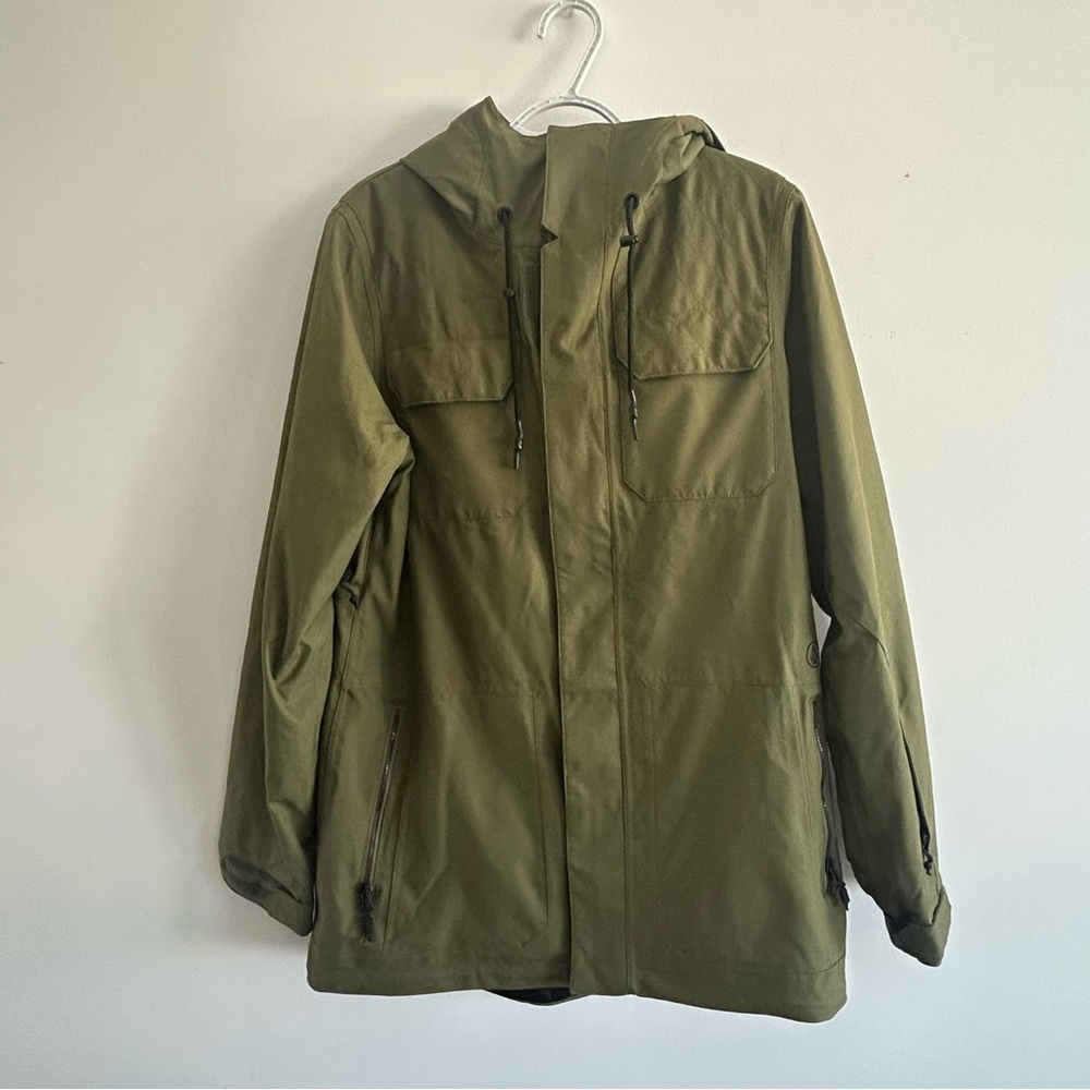 Women's Olive Green Volcom Snowboard Jacket - image 1